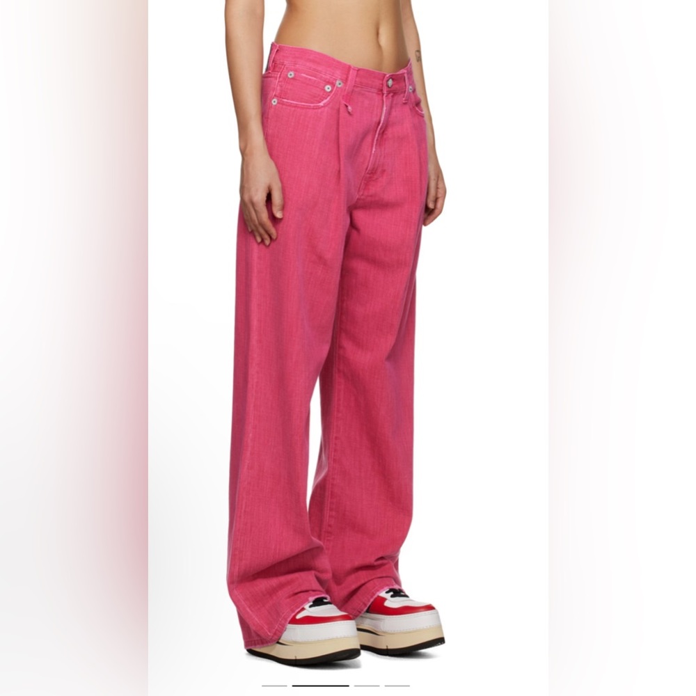 R13 pleated damon jeans - size 26 NWT - pink - 595 MSRP fit like a size 28